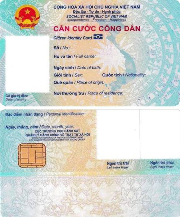 Căn cước công dân gắn chip điện tử